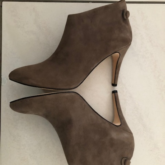 Women's suede boots. Booties. Leather. Size 10 - Picture 5 of 8